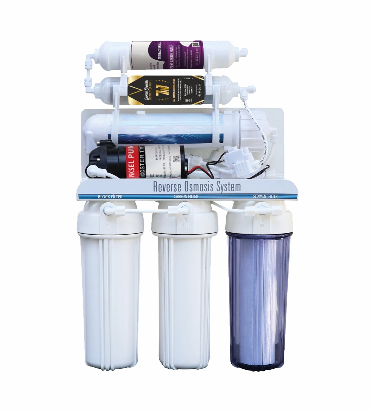 12 Aşamalı Pompalı Açık Tip Su Arıtma Cihazı